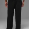 Domain Rib Knit Sweatpant - Black