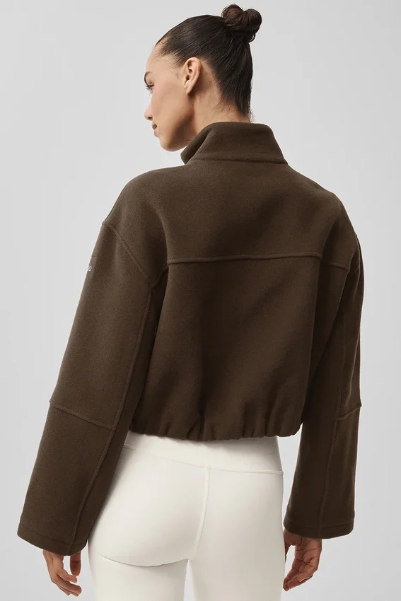 Double Face Wool City Girl Jacket - Espresso