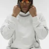 Double Take Hoodie - White Heather
