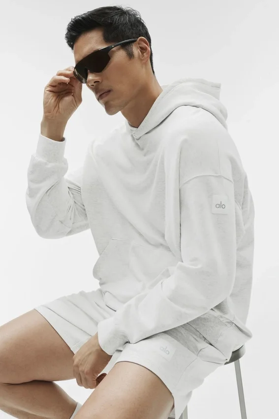 Double Take Hoodie - White Heather
