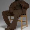 Double Take Long Sleeve 1/4 Zip - Espresso
