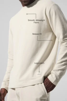 Double Take Long Sleeve Crew – Bone