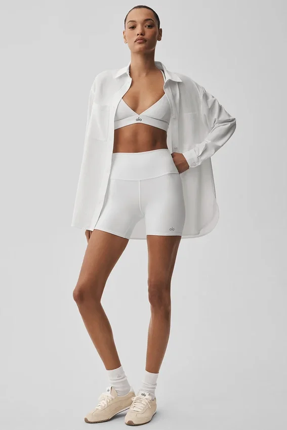 Dreamscape Button Down Long Sleeve - White