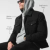 Ease Trucker Jacket - Black