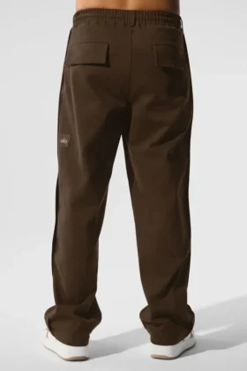 Edition Sueded Straight Leg Pant – Espresso