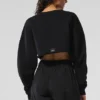 Extreme Cropped Pullover - Black
