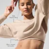Extreme Cropped Pullover - Macadamia