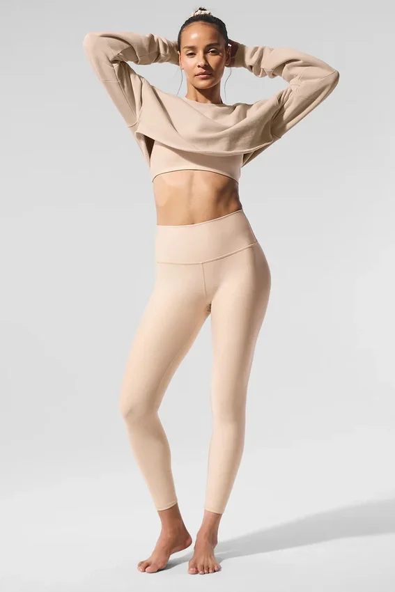 Extreme Cropped Pullover - Macadamia