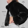 Faux Fur Allure Jacket - Black