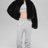 Faux Fur Allure Jacket - Black