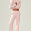 Faux Fur Cashmere Northstar Full Zip - Frosted Pink