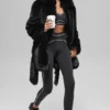 Faux Fur Starstruck Coat - Black