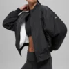 Faux Fur Urbanite Bomber - Black/Ivory