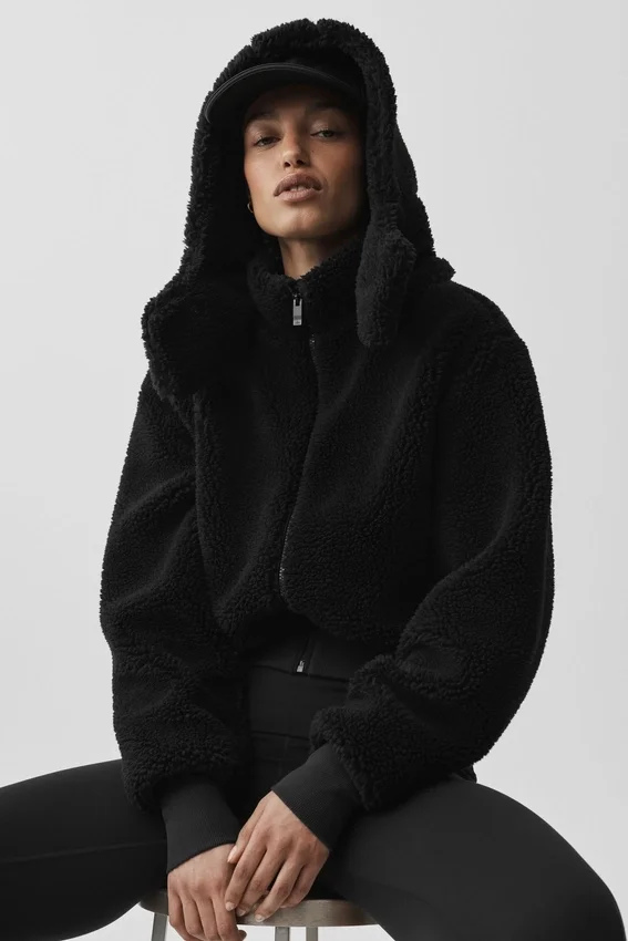 Foxy Sherpa Jacket - Black