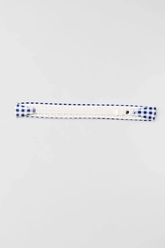 Gingham Airlift So Smooth Headband - Navy Gingham
