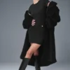 Goddess Ribbed Short Sleeve Dress - Black