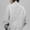 Hazy Mock Neck Pullover - Athletic Heather Grey