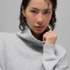 Hazy Mock Neck Pullover - Athletic Heather Grey