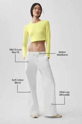 High Road Straight Leg Pant – White