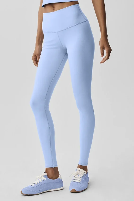 High-Waist Airbrush Legging - Light Provence Blue