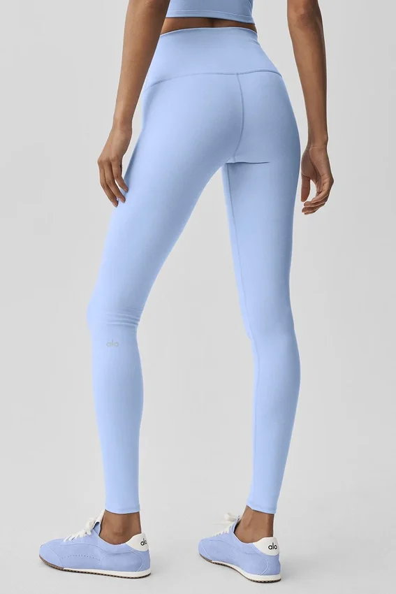 High-Waist Airbrush Legging - Light Provence Blue
