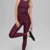 High-Waist Airlift Legging - Burgundy