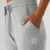 High-Waist Cashmere Jet Set Pant - Dove Grey Heather