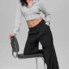 High-Waist Dreamscape Trouser (Long) - Black