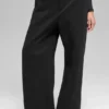 High-Waist Sweatpant Trouser - Black