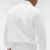 Light Weight Takeaway Track Pullover - White