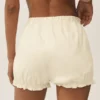 Linen Blend Riviera Bloomer Short - Sandy Beige