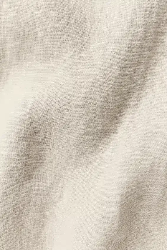 Linen Days Short Sleeve Button up - Bone