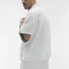 Linen Days Short Sleeve Button up - White