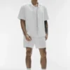 Linen Days Short Sleeve Button up - White