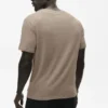 Linen Jersey Coastal Short Sleeve Tee - Gravel