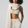 Merino Wool Oversized Scarf - Ivory