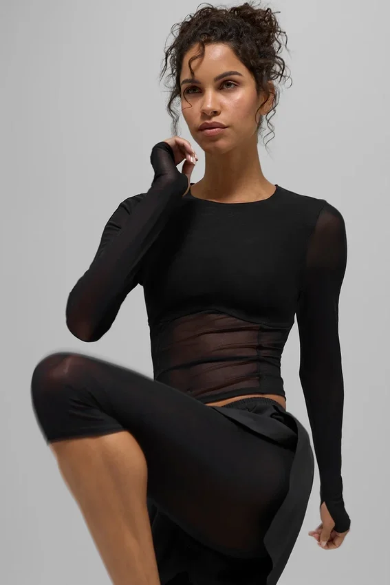 Mesh Front Runner 2 in 1 Short - Black