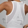 Mesh Front Runner Tank - White