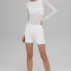 Mesh Winter Twilight Long Sleeve - White