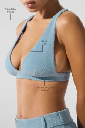 Micro Corduroy Dreamer Bra – Celestial Blue