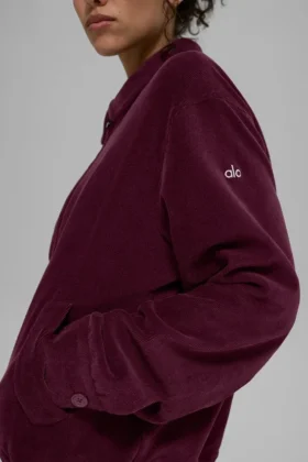 Micro Corduroy on Duty Jacket – Burgundy