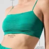 Micro Plisse Game on Bra - Spruce Green
