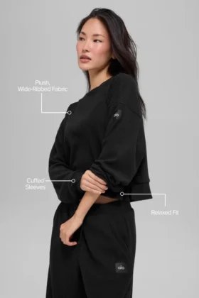 Muse Crew Neck Pullover – Black