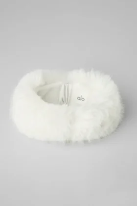 Opulent Faux Fur Wintersun Headband – Ivory