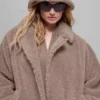 Oversized Sherpa Trench - Chai Latte