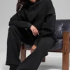 Pinstripe Hoodie - Black Pinstripe