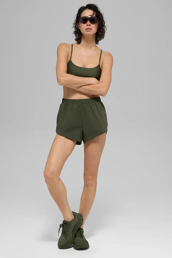 Playmaker Dolphin Short - Green Olive