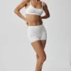 Pointelle Sweater Be Mine Bra - Semi Sheer White
