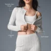 Pointelle Sweater Be Mine Cardigan - Light Grey Heather