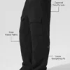 Polar Fleece Ridge Cargo Pants - Black